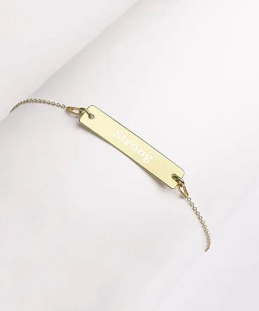 Engraved Slide Bracelet