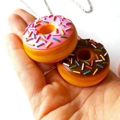 Sprinkles donut necklace