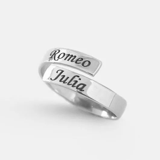 Spiral Names Ring