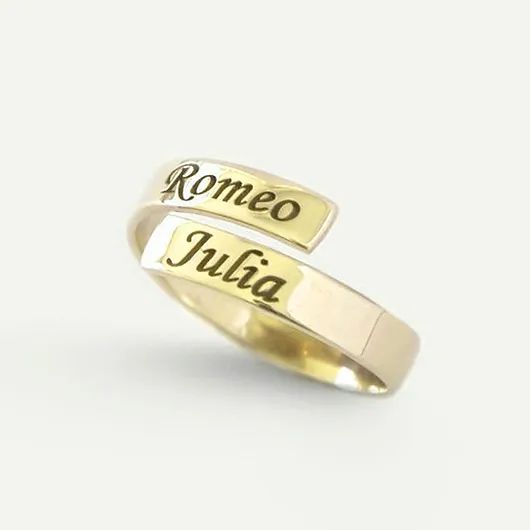 Spiral Names Ring