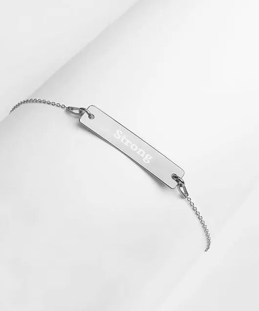 Engraved Slide Bracelet