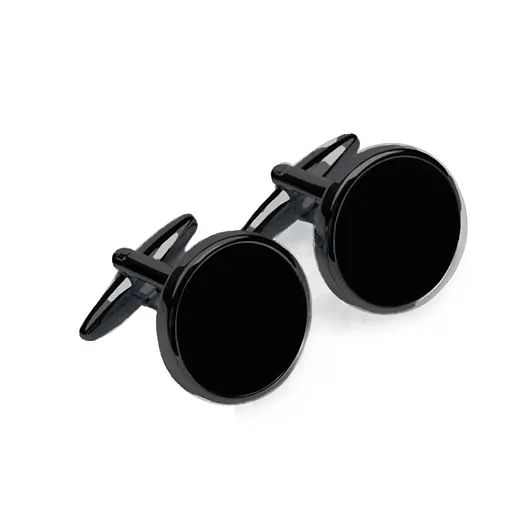 Black Stone Cufflinks