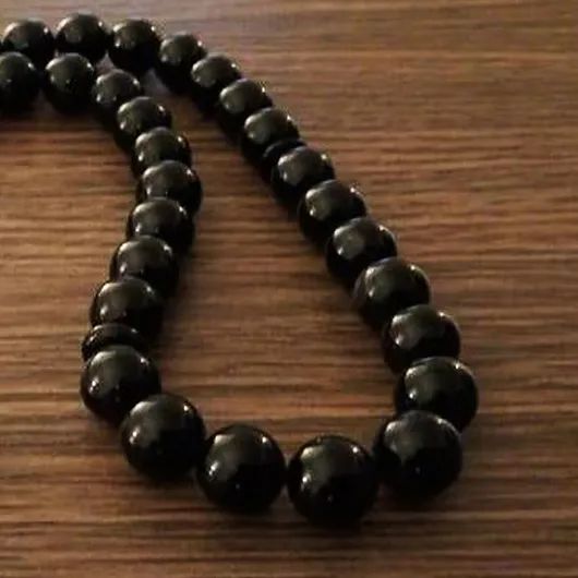 Calligraphy & Onyx Prayer Beads