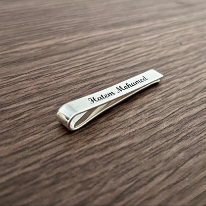 ENGRAVED SLIDE TIE CLIP